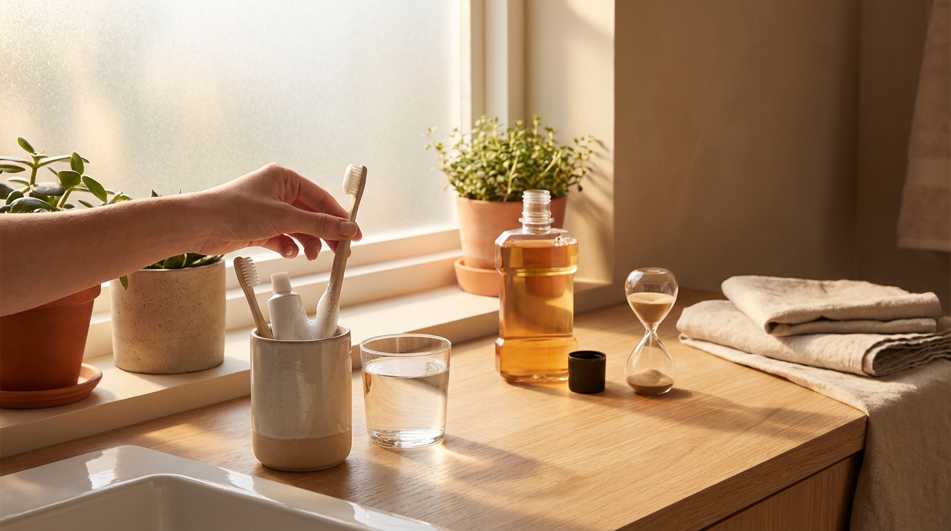 양치 후 바로 가글하면 안 되는 이유