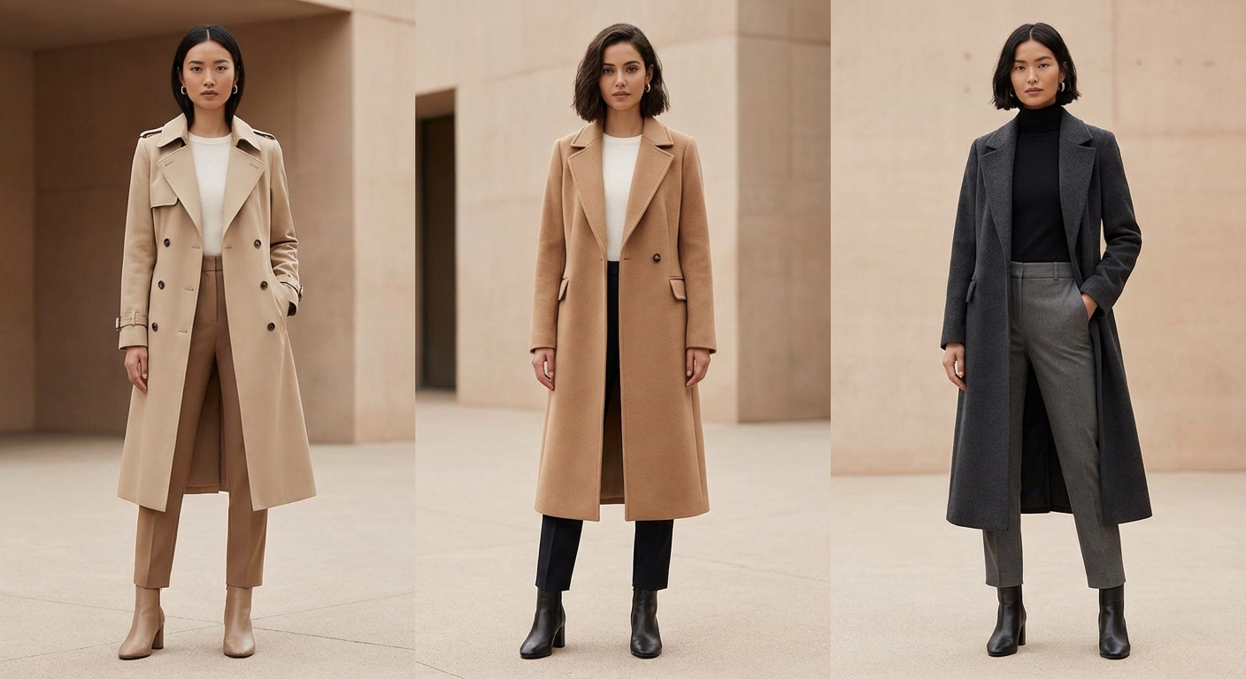 키 작은 사람을 위한 롱코트 기장 가이드, 150cm대도 당당하게 입는 법