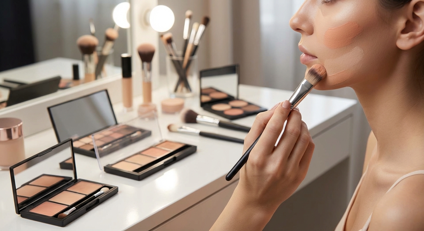 코렉터와 컨실러 레이어링 과정