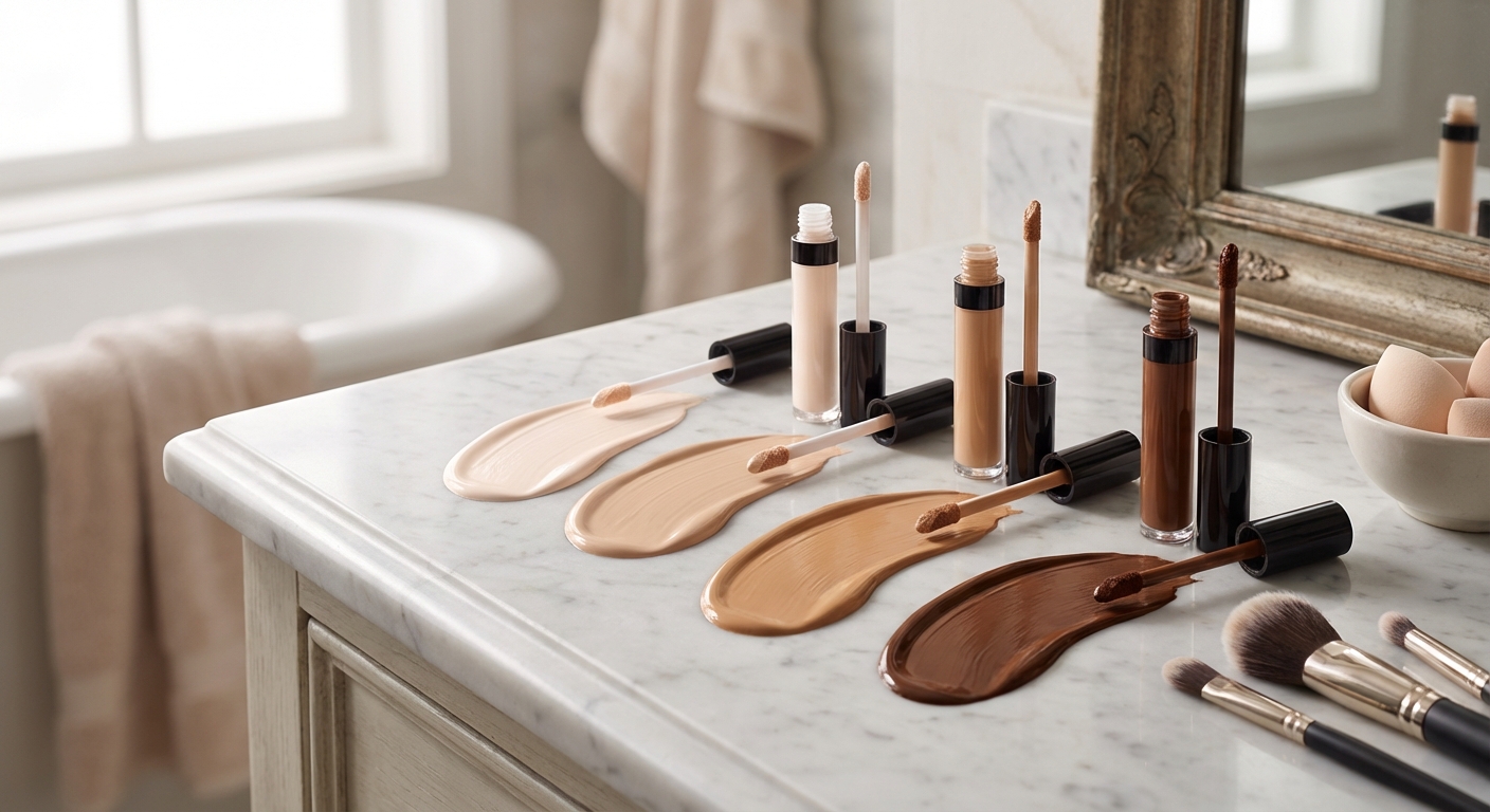 피부톤별 컨실러 색상 비교