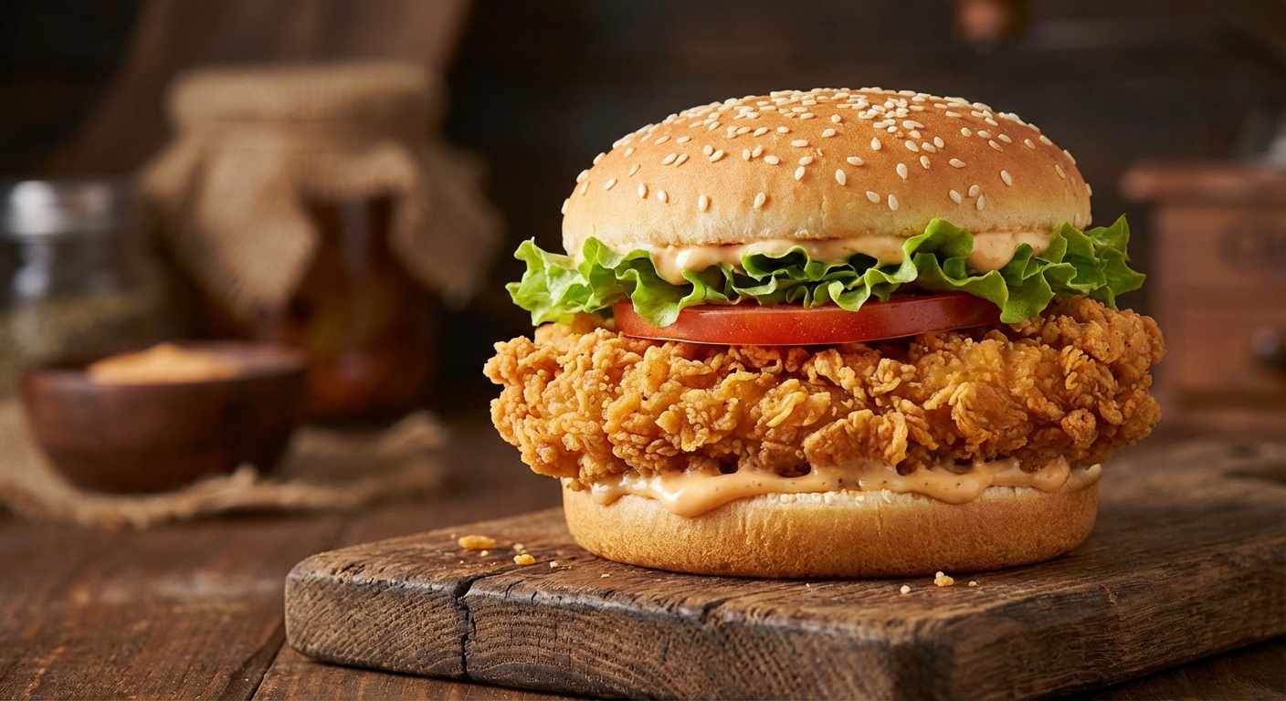 롯데리아 '통다리 크리스피치킨버거' 출시