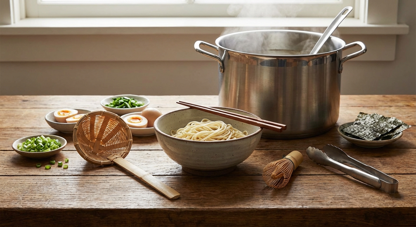 라면 조리 도구들