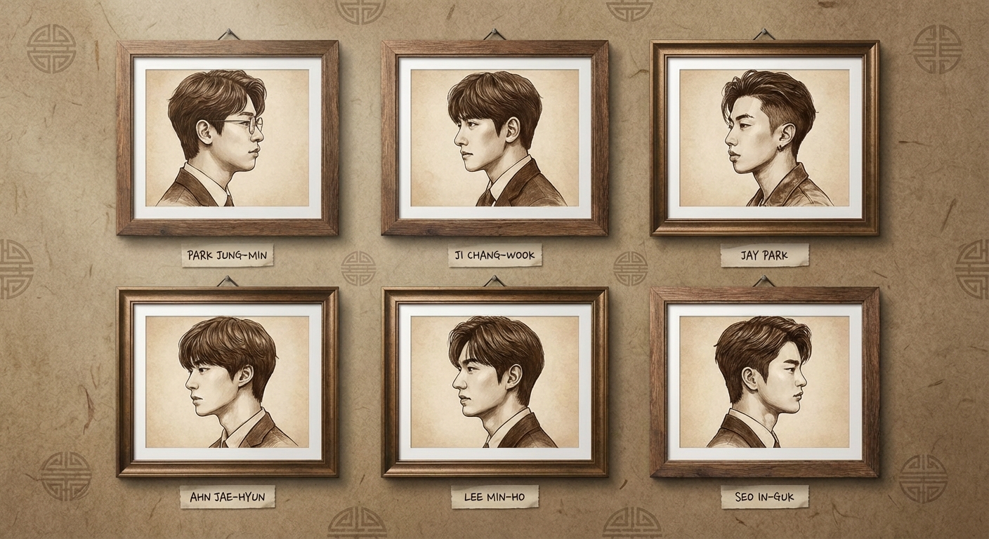 박정민, 지창욱, 박재범, 안재현, 이민호, 서인국 프로필 사진