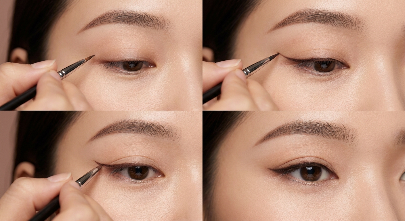 무쌍 눈매 아이라인 그리기 단계별 사진