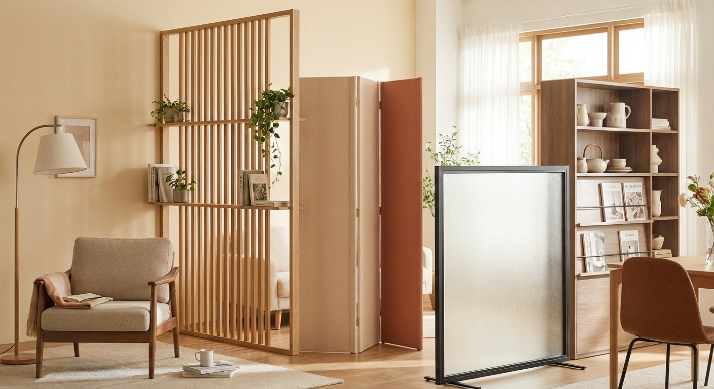 다양한 스타일의 가벽 제품들