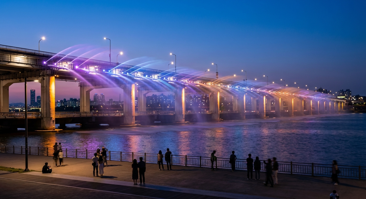 반포대교 달빛무지개분수