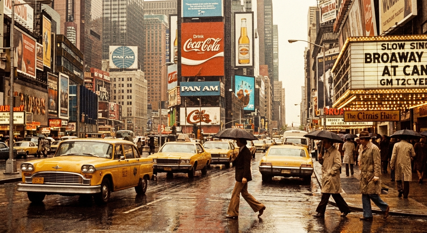 1970년대 뉴욕 타임스스퀘어 빈티지 사진