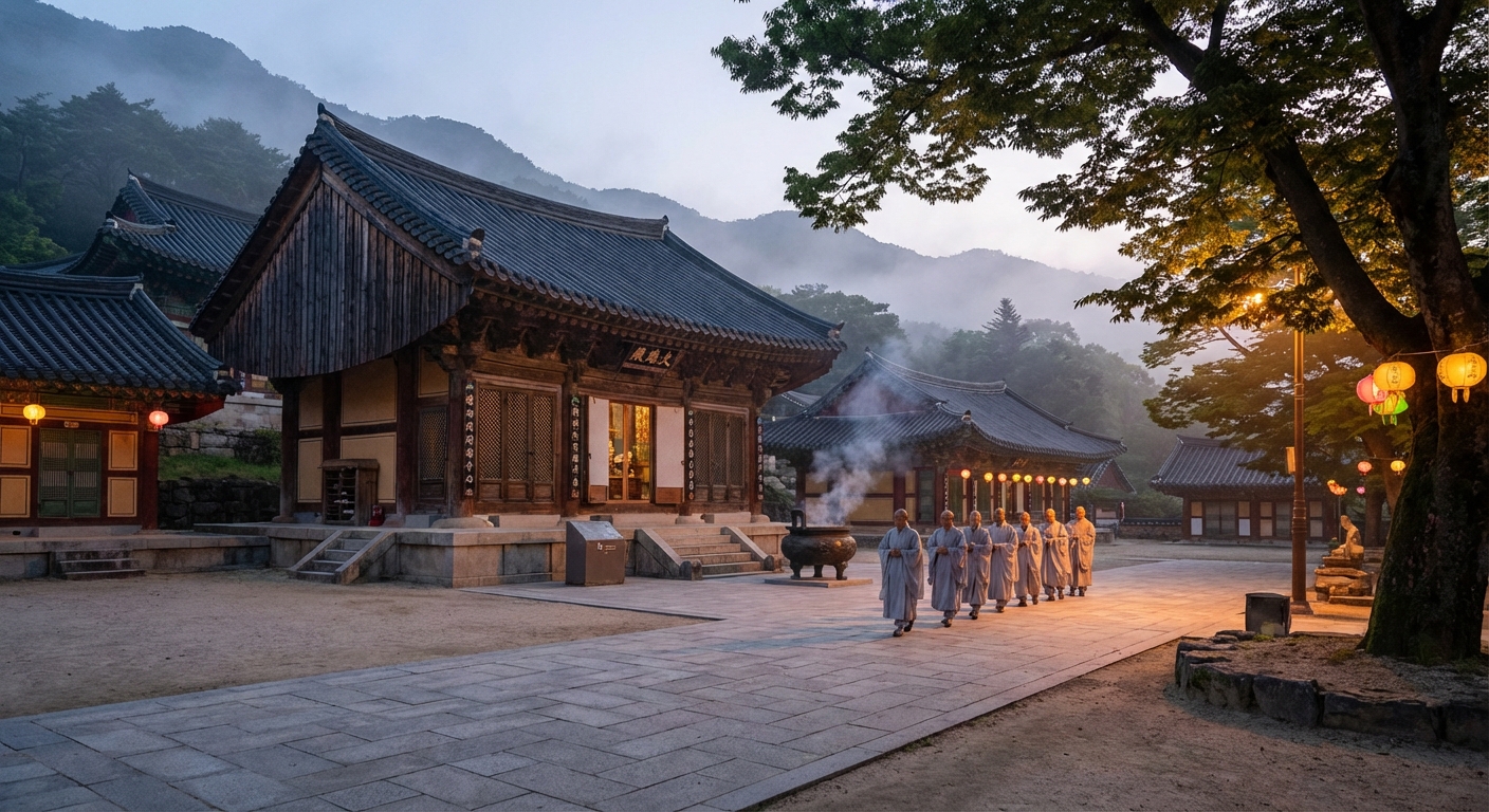 새벽 예불 소리에 눈을 뜬 하루, 템플스테이