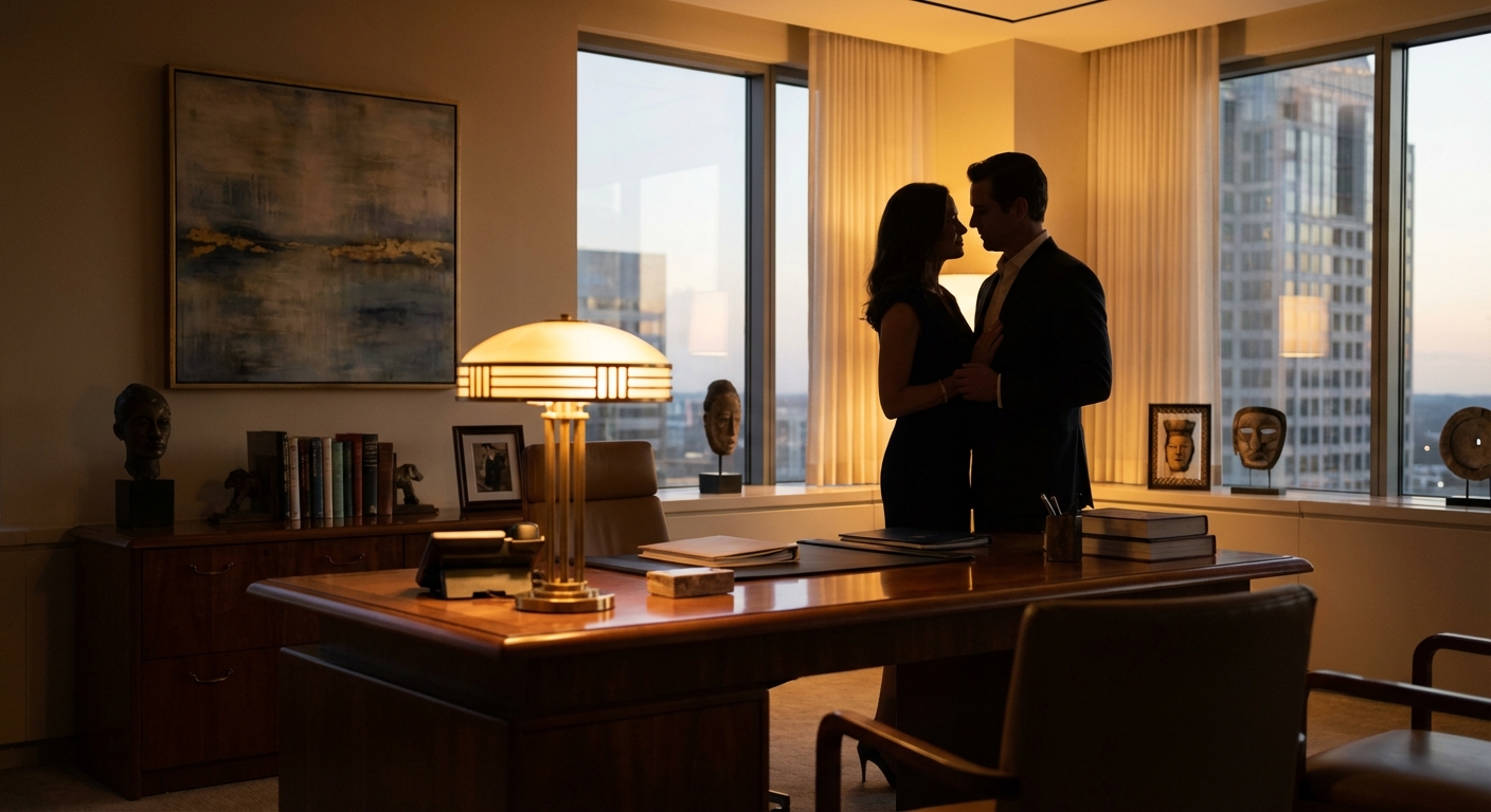고급스러운 오피스와 로맨스 분위기의 이미지