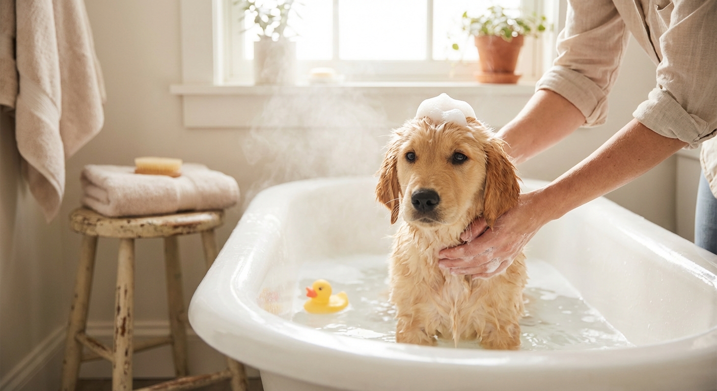 강아지 목욕 주기, 너무 자주 하면 안 되는 이유
