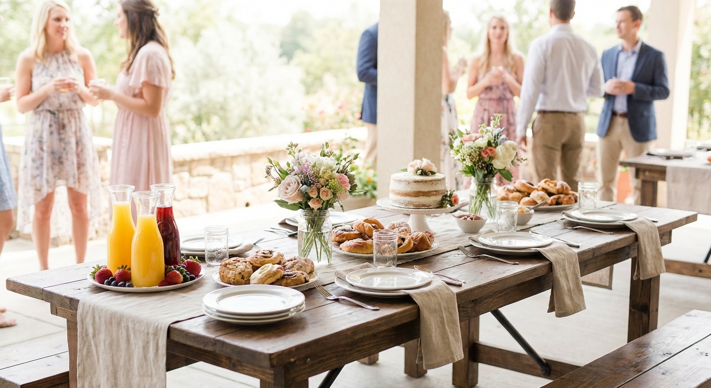 브런치 스타일 웨딩 테이블