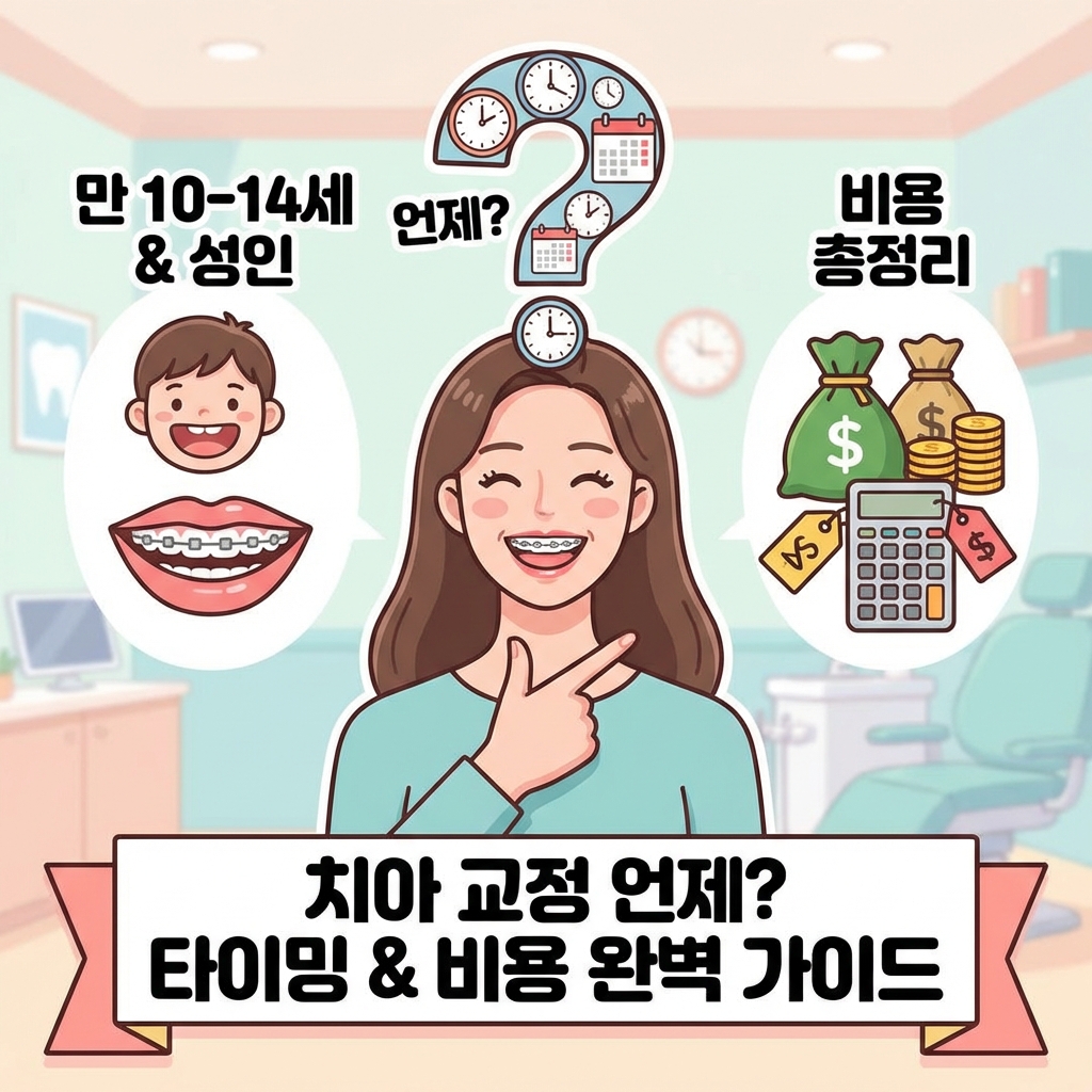 치아 교정 언제 시작하는 게 좋을까? 타이밍부터 비용까지 완벽 가이드
