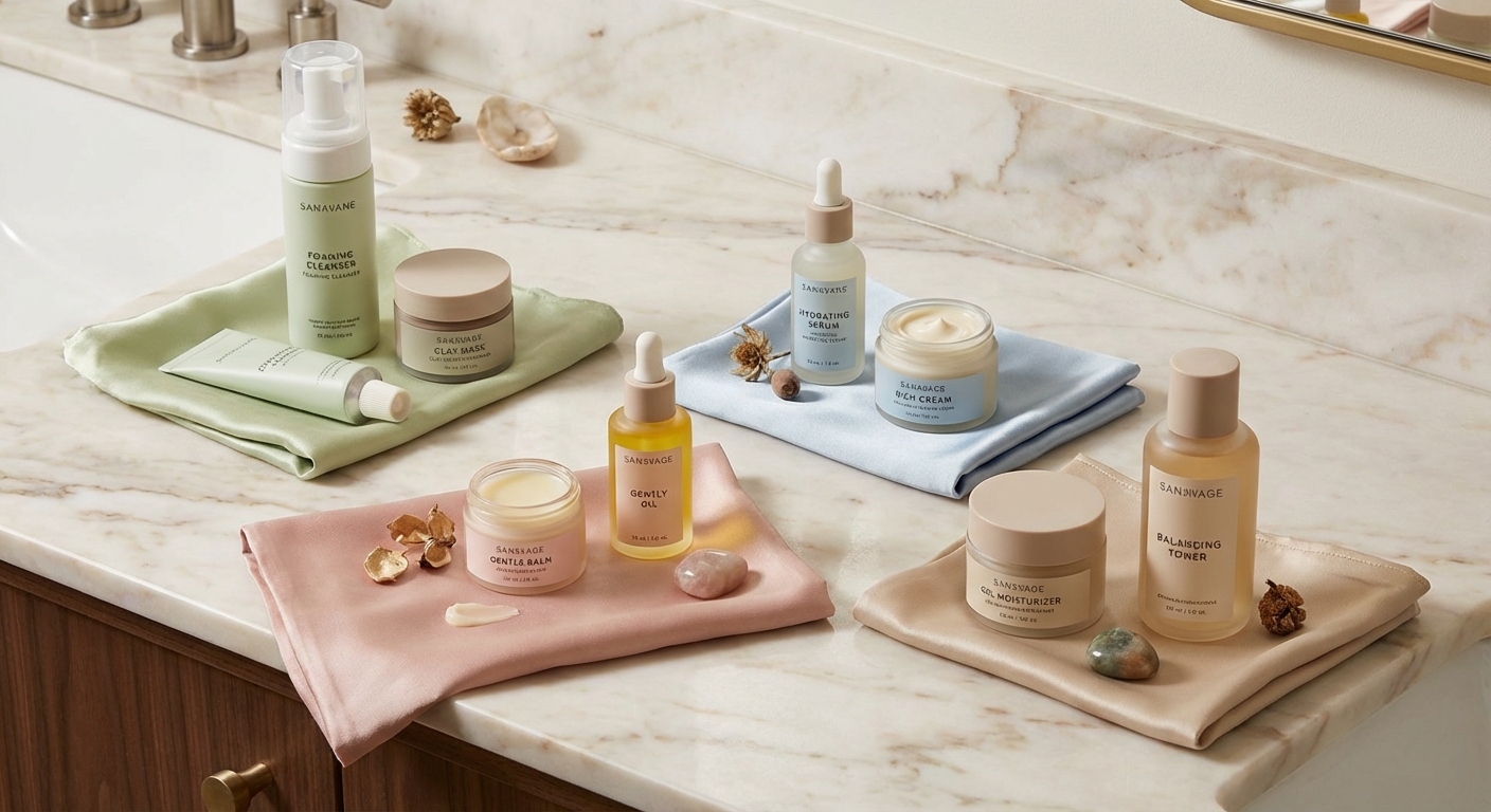 피부 타입별 스킨케어 루틴 이미지