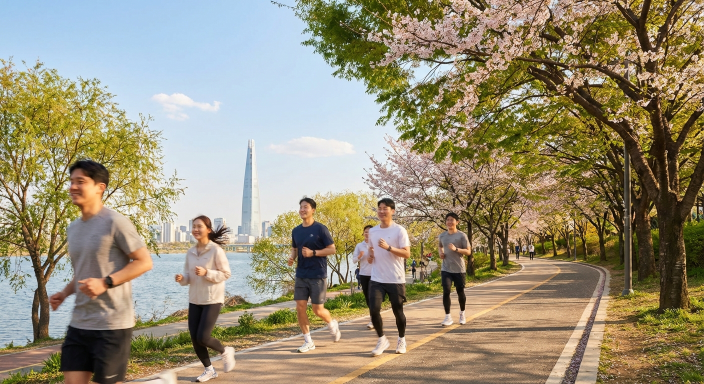 잠실한강공원 러닝 코스