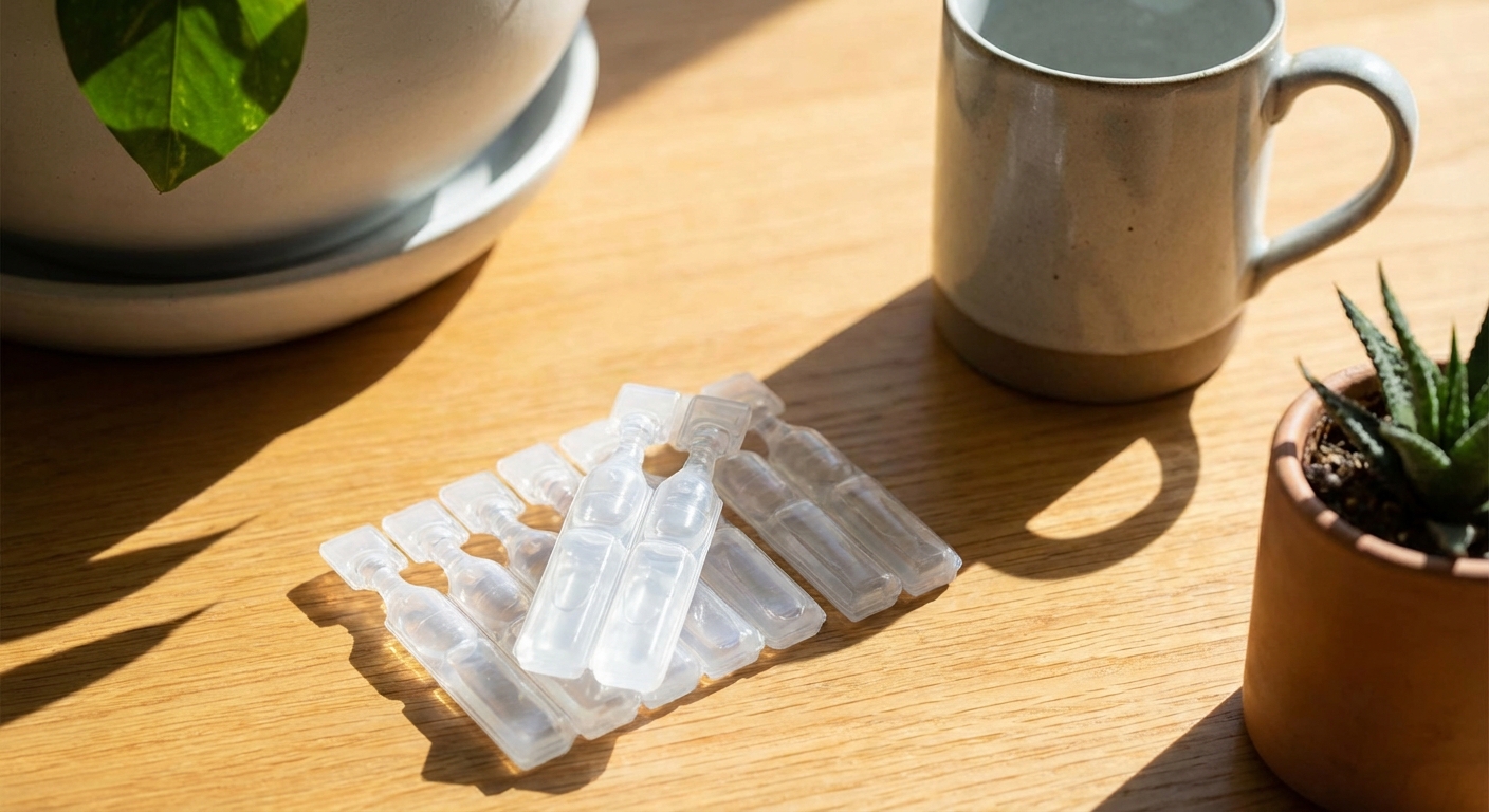 일회용 인공눈물 낱개 포장 이미지