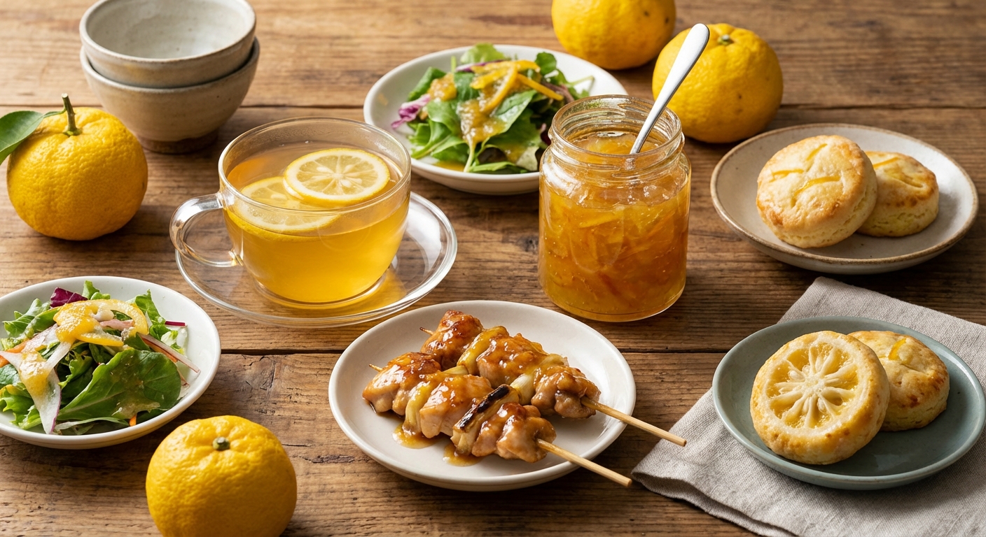 유자차와 다양한 유자청 활용 요리