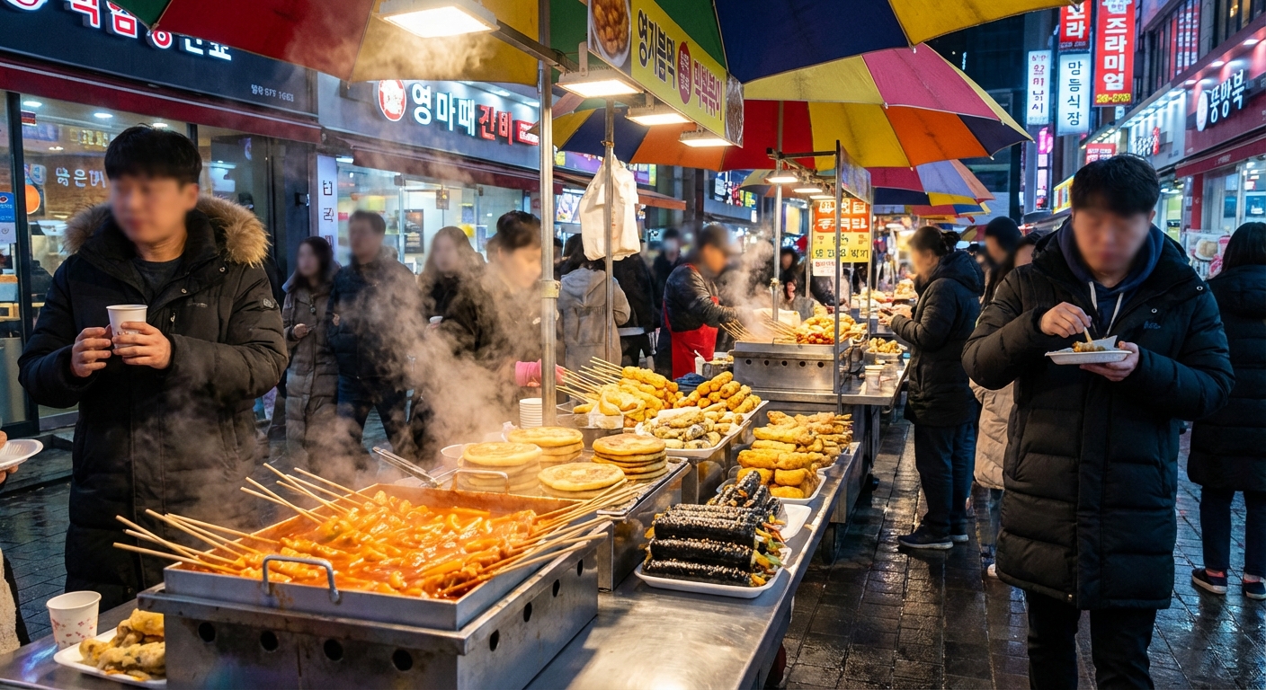명동 길거리 음식 물가