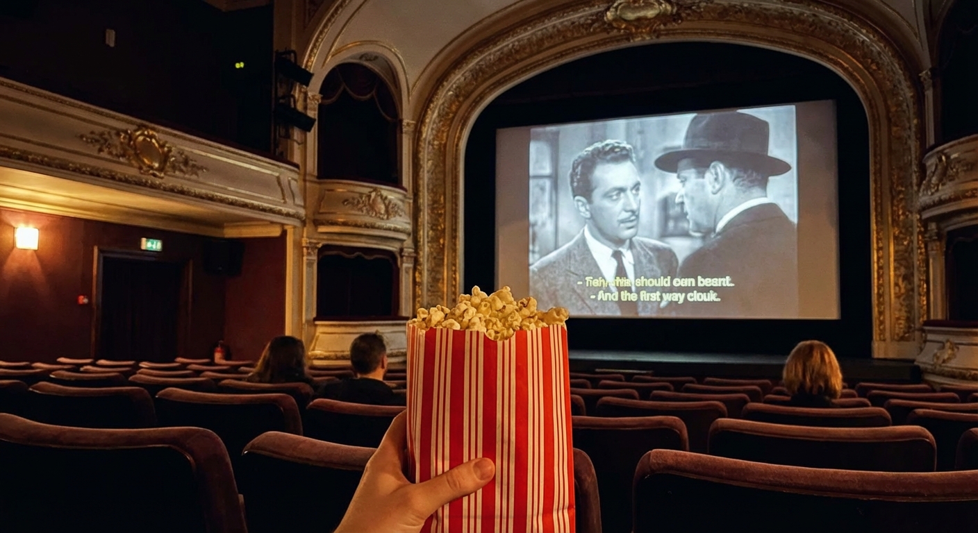 극장 관람 또는 팝콘 이미지