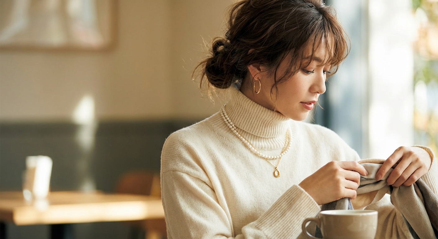 목폴라 헤어스타일 & 액세서리 조합 디테일