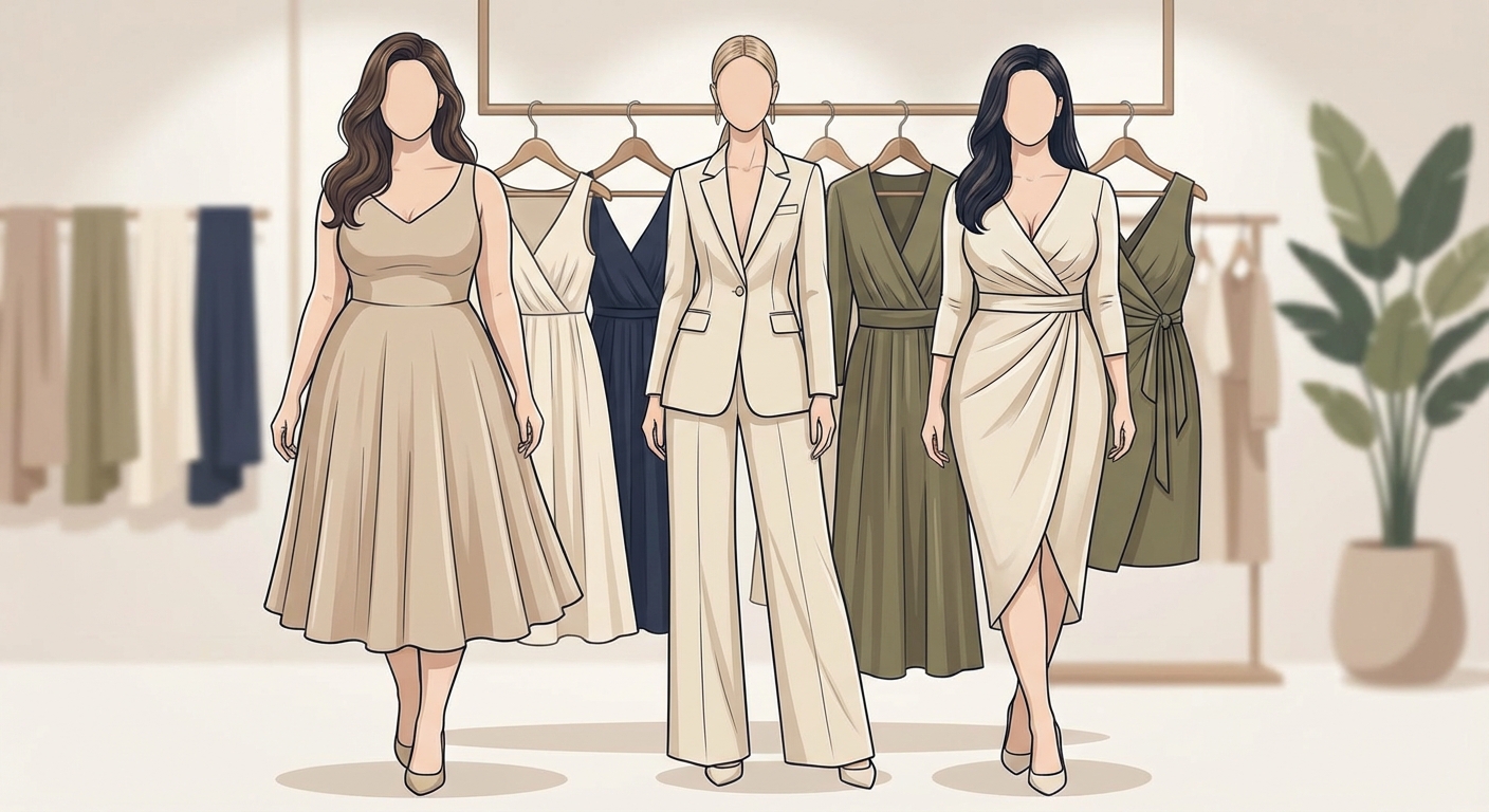 체형별 착용 비교 사진