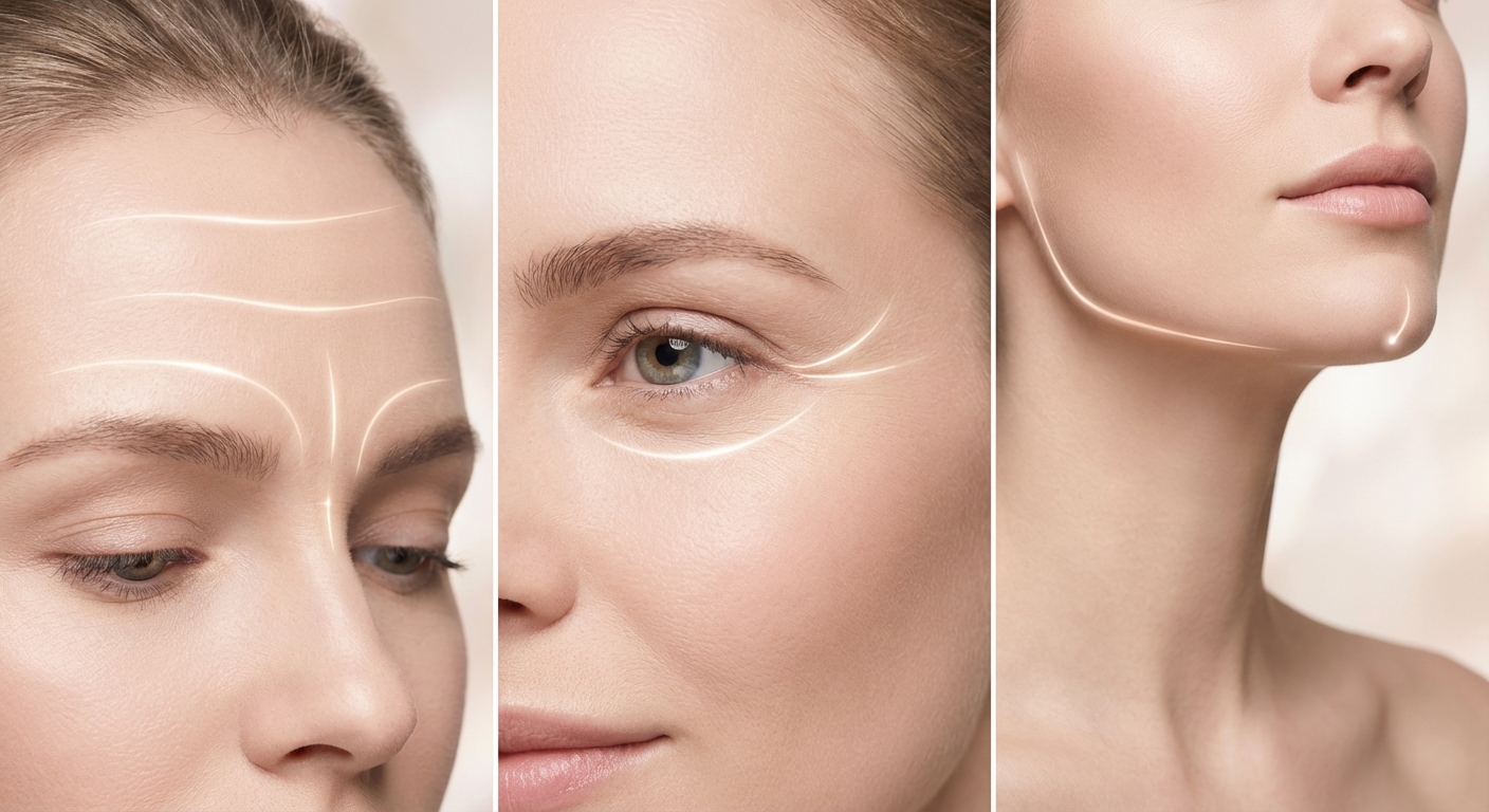 보톡스 시술 부위별 효과 비교 사진