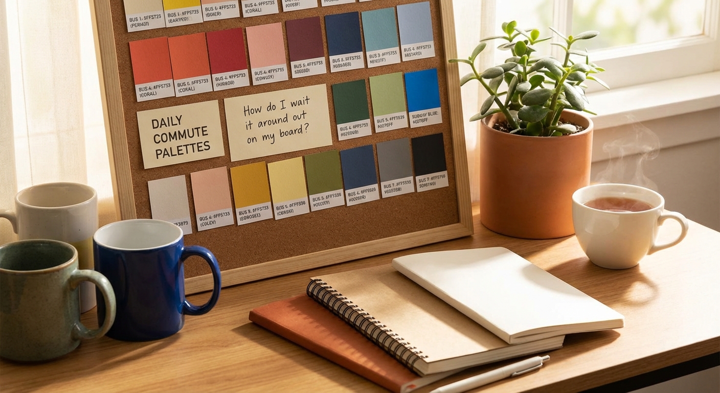 노선별 색깔 팔레트와 색상 코드