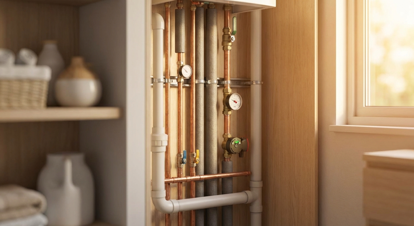 하수관 내부 구조 또는 배관 이미지