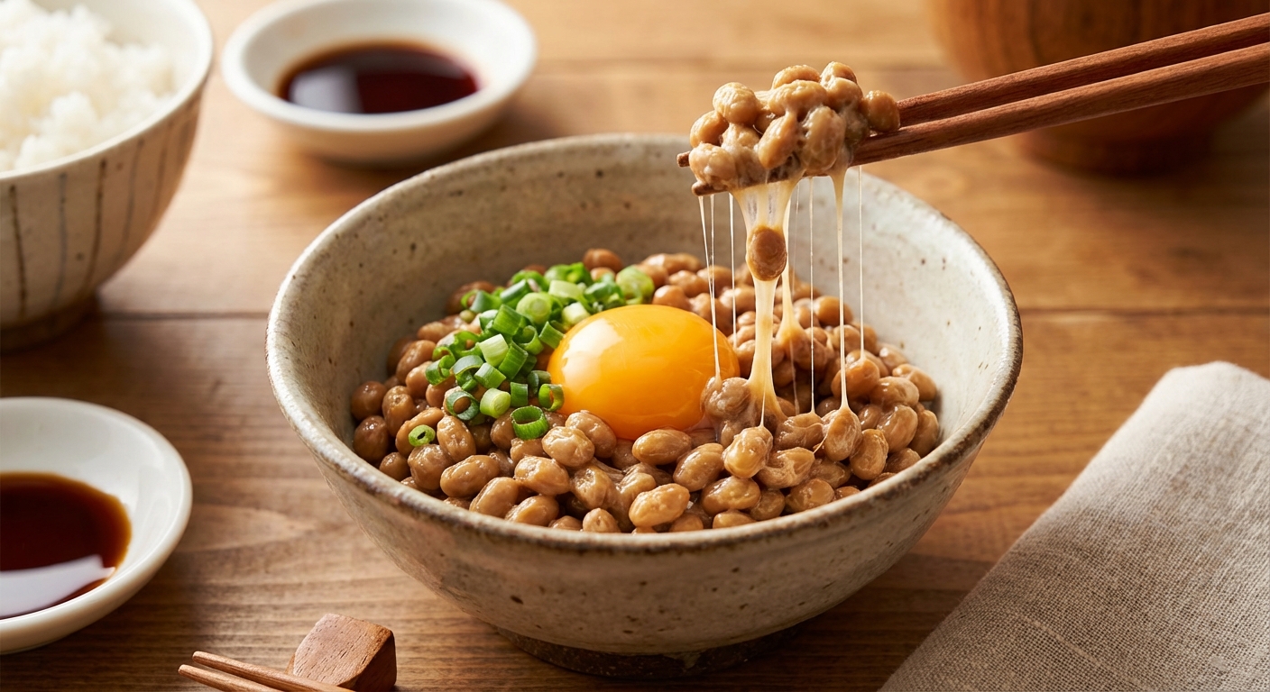 낫토, 실타래 같은 식감이 중독적인 맛