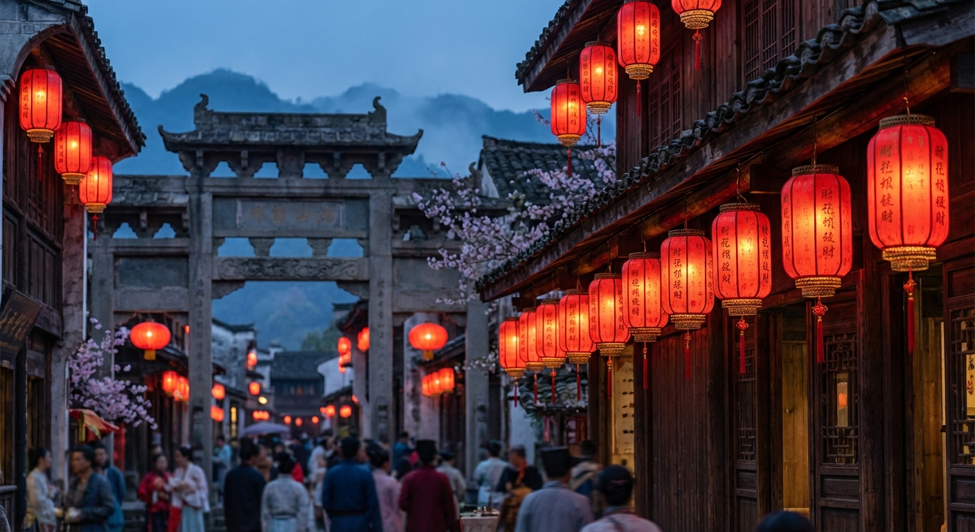 중국 전통 홍등