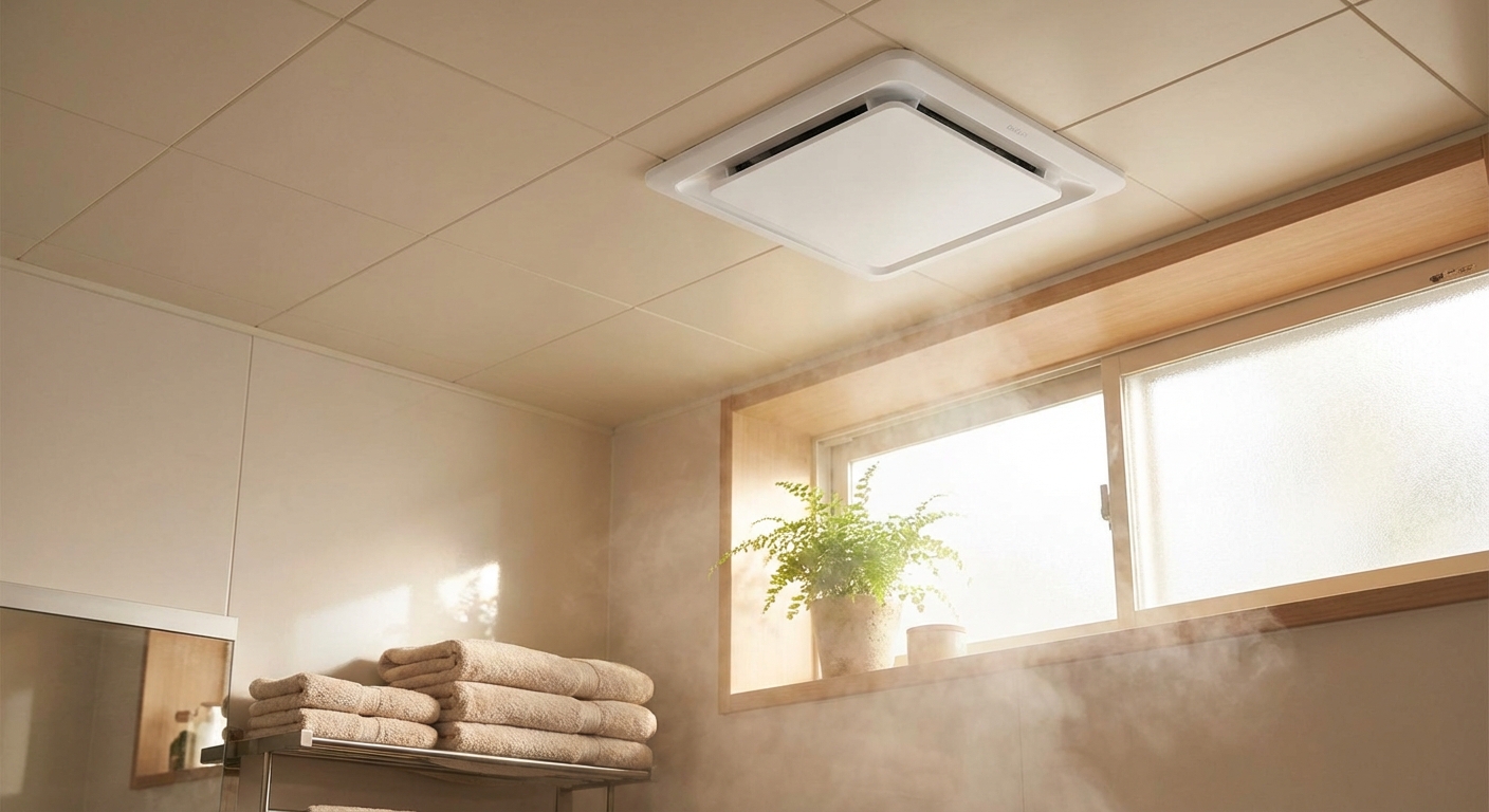 욕실 환기 장면