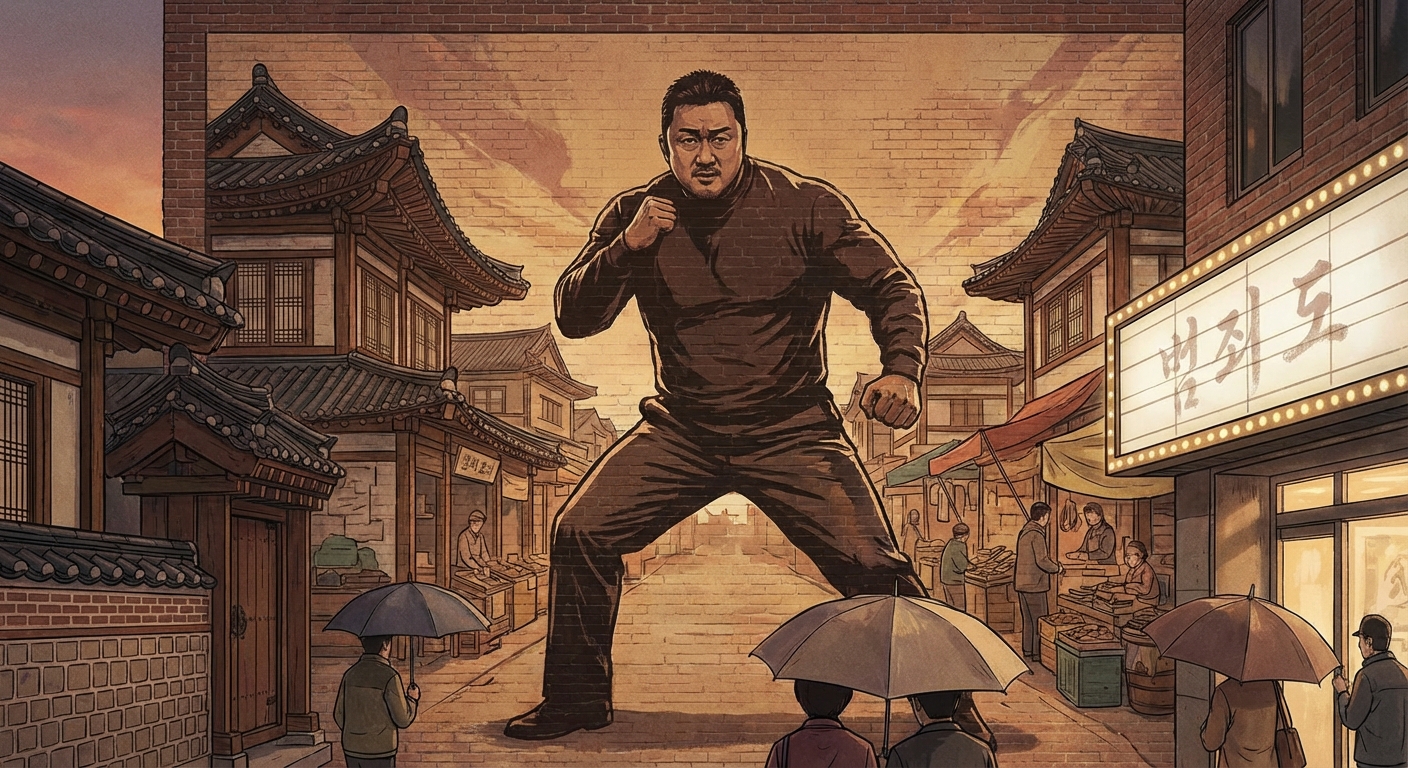 범죄도시 시리즈 포스터 혹은 극장 장면