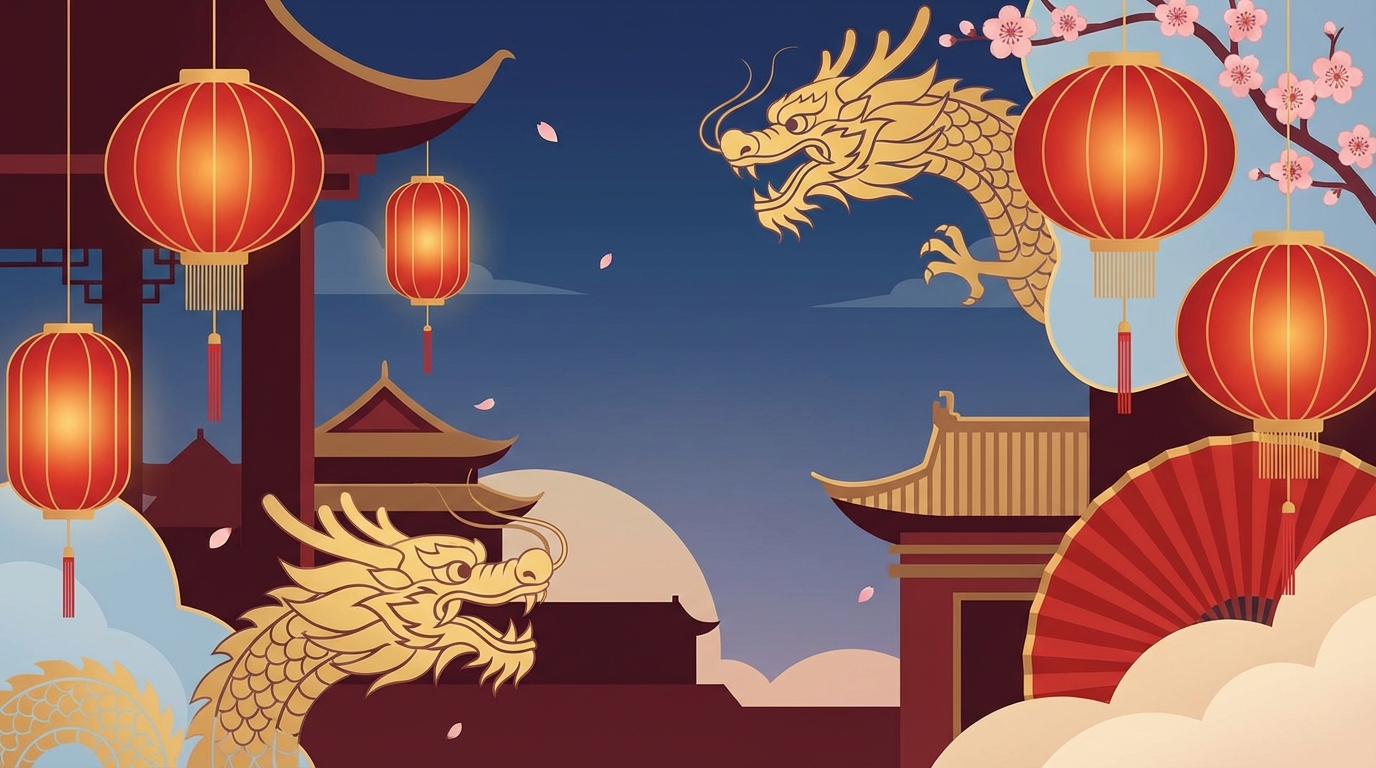 중국 춘절, 붉은 등과 폭죽으로 맞이하는 음력 새해