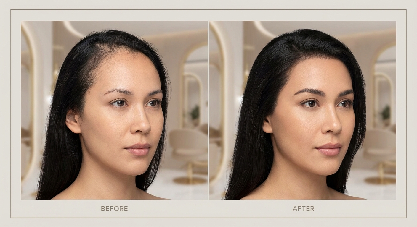 헤어라인 비어 보일 때, 섀도우로 자연스럽게 채우는 법