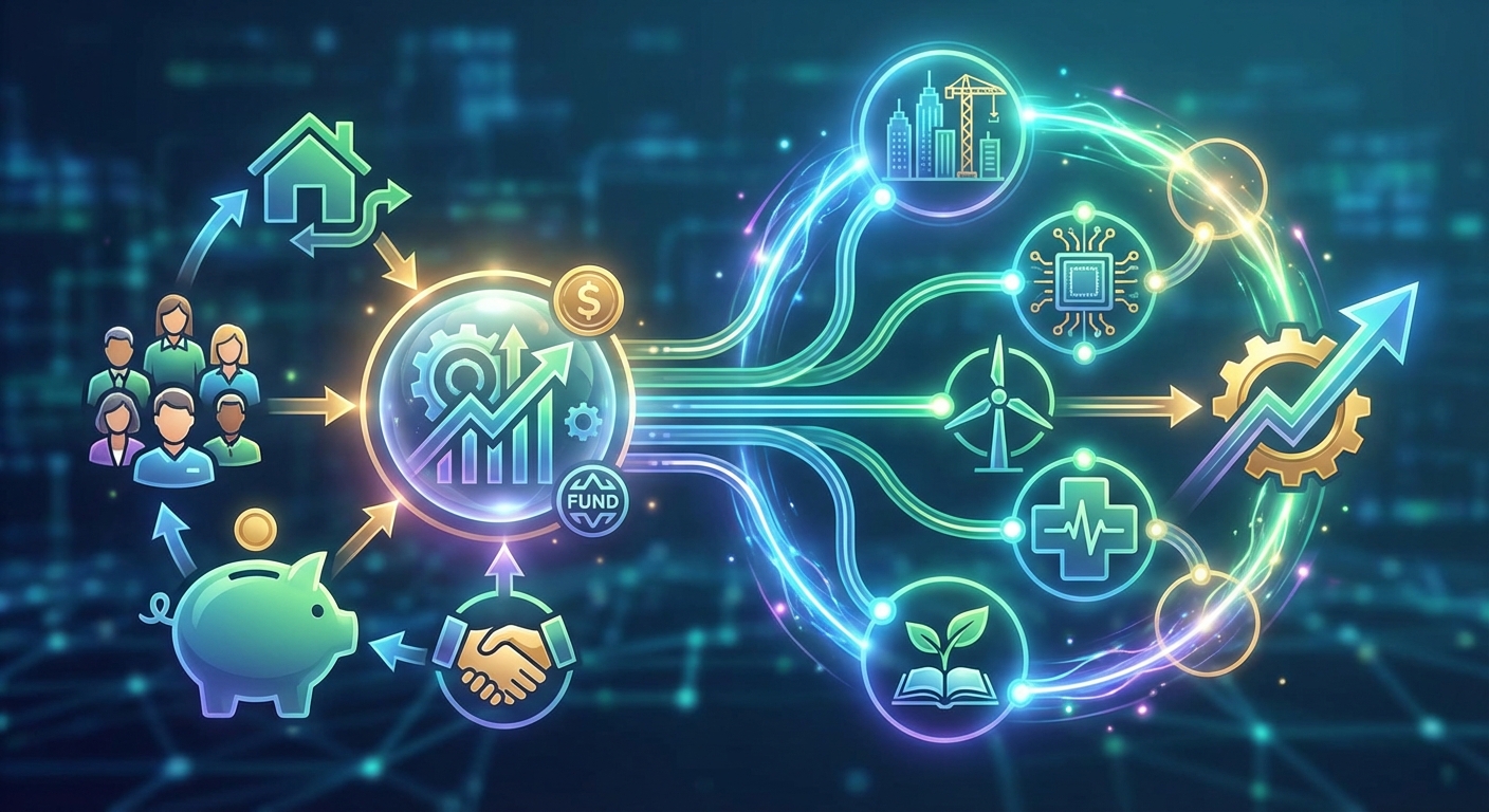 국민성장펀드 투자 구조 인포그래픽