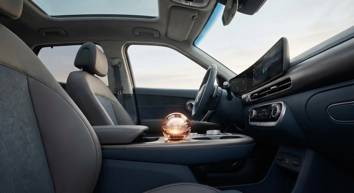 GV60 실내 인테리어 및 크리스탈 스피어 다이얼