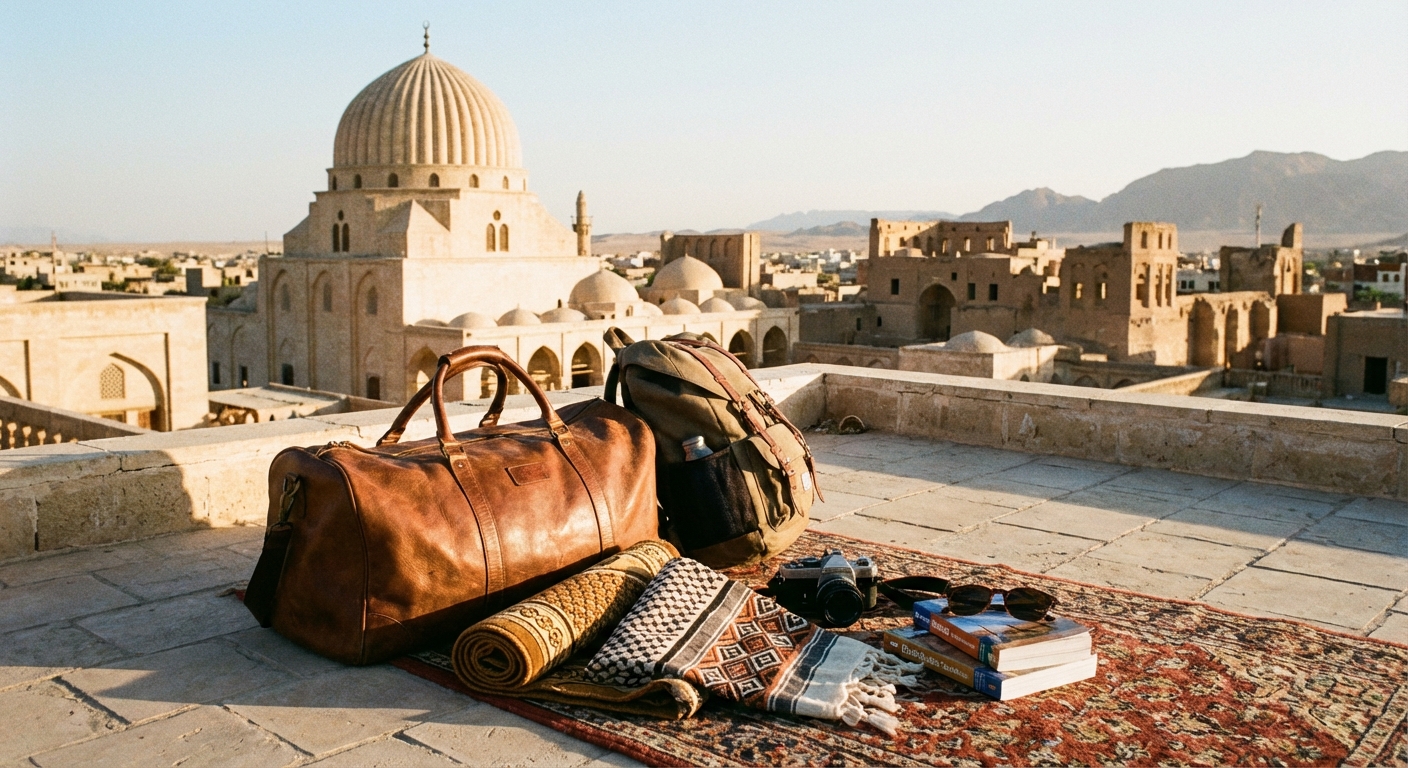 여행 가방과 이슬람 국가 여행 준비물