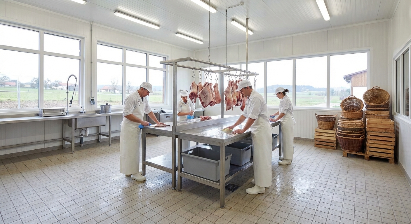 깨끗한 도축 환경 이미지
