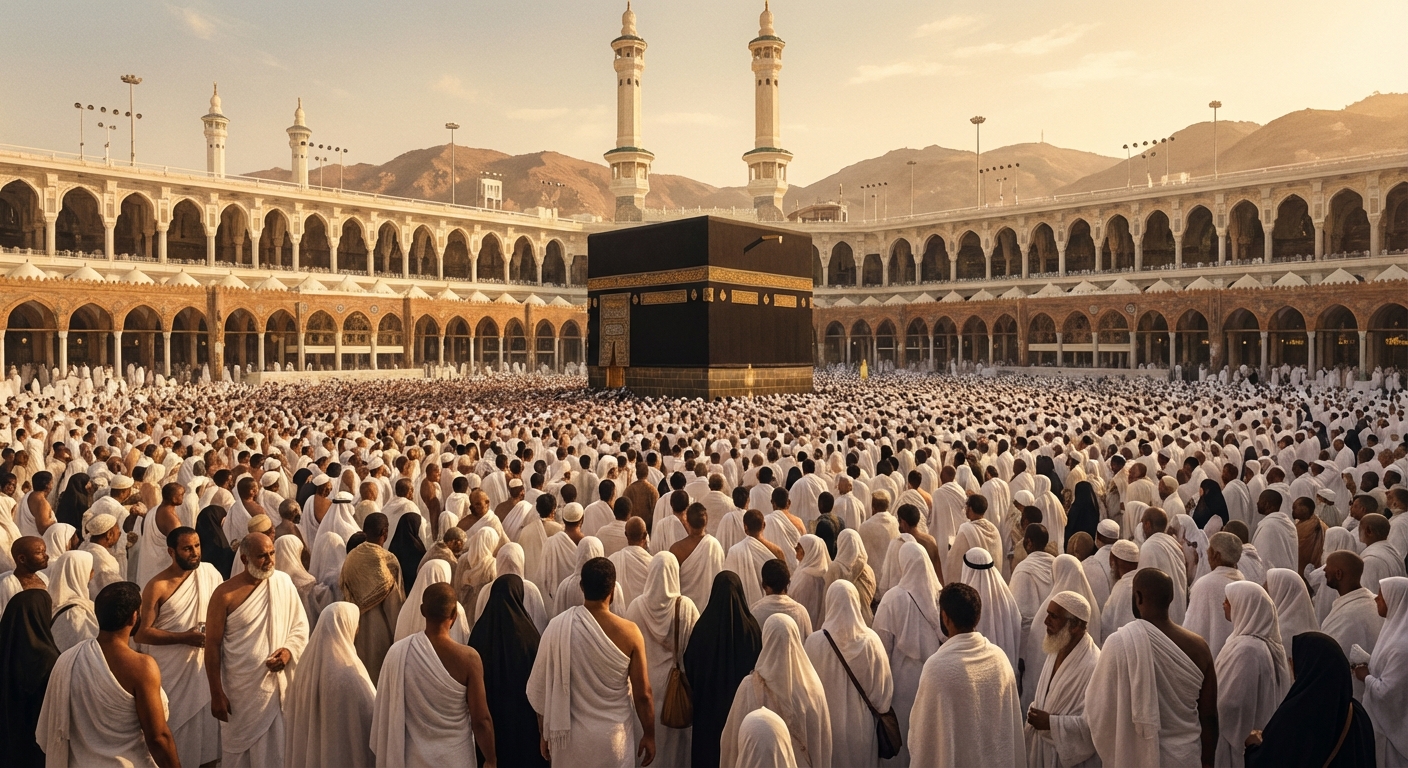 전 세계 무슬림들이 모인 메카 성지순례 풍경