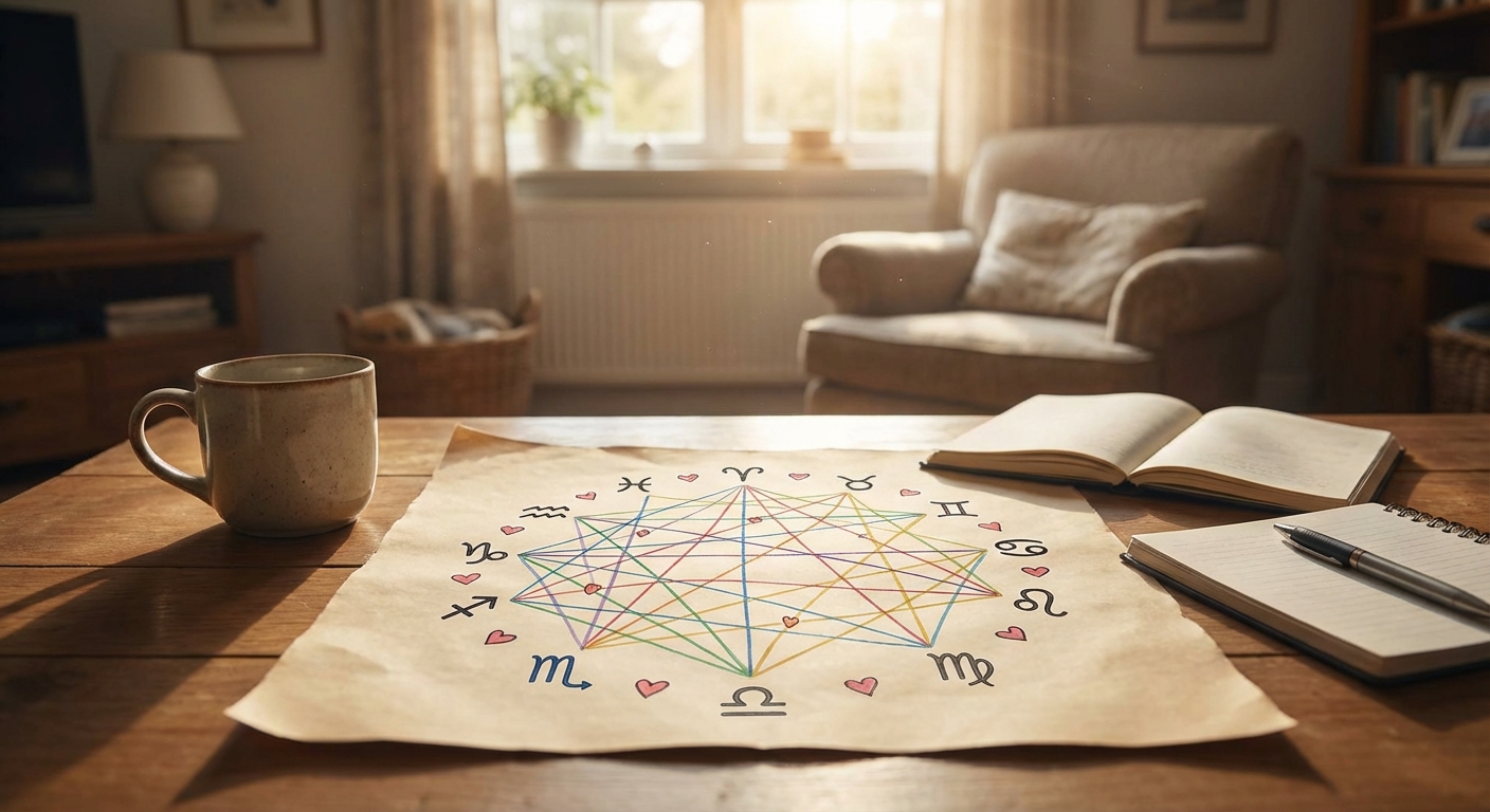 별자리 궁합 관계도