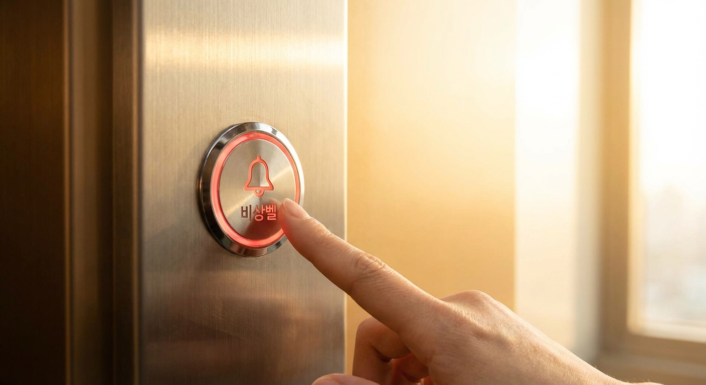 엘리베이터 비상벨 버튼