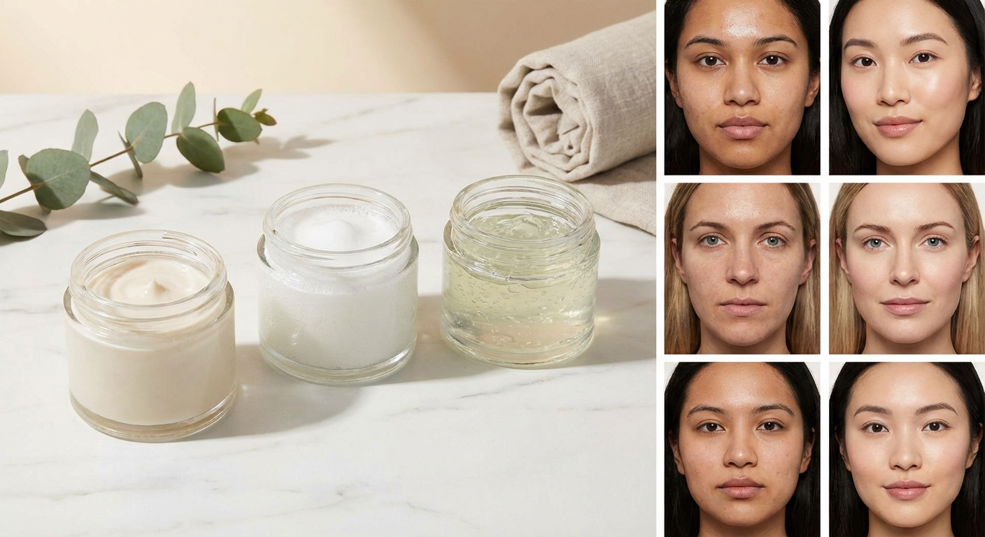 피부 타입별 클렌징폼 사용 전후 비교