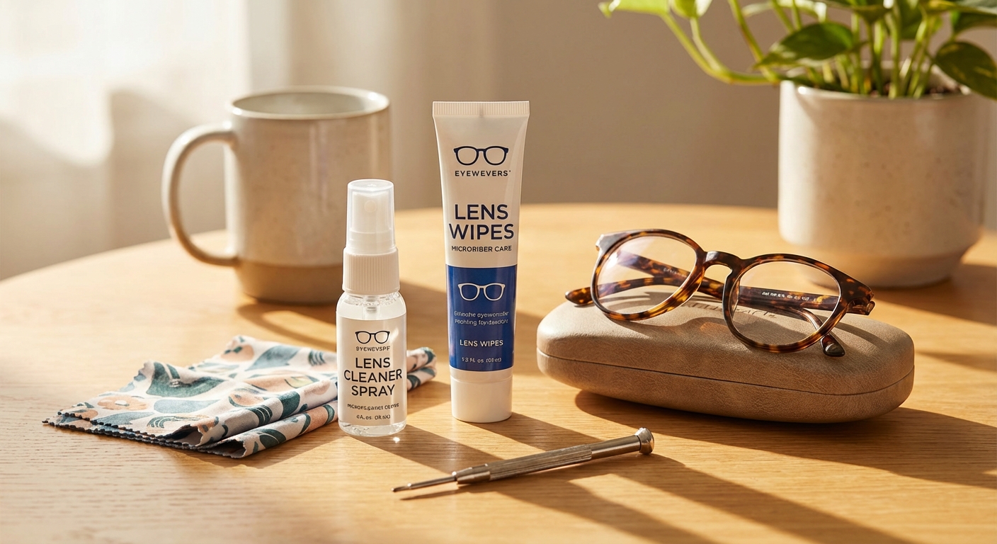 안경 관리 용품들
