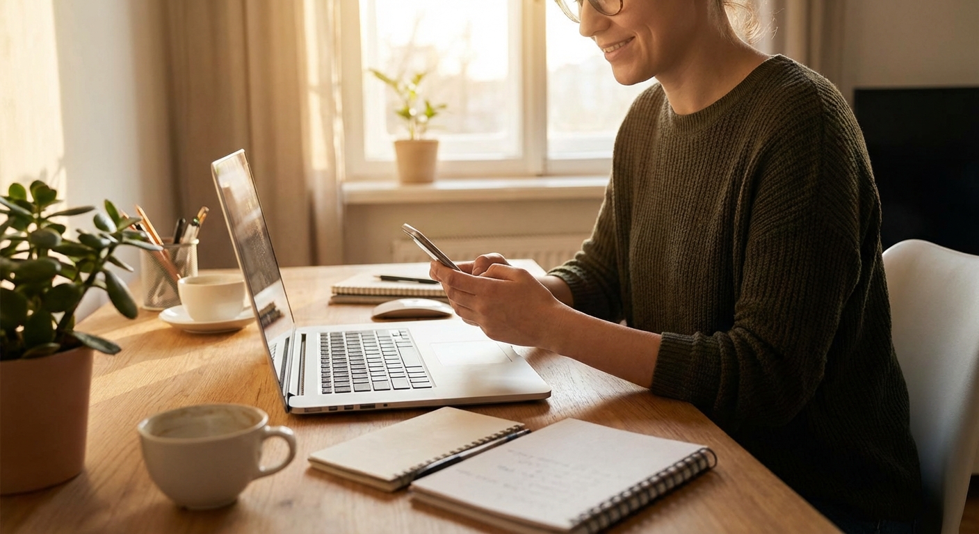 업무 중 산만한 모습