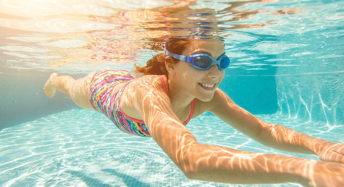 수영장 물 속에서 눈 떠도 안전할까?