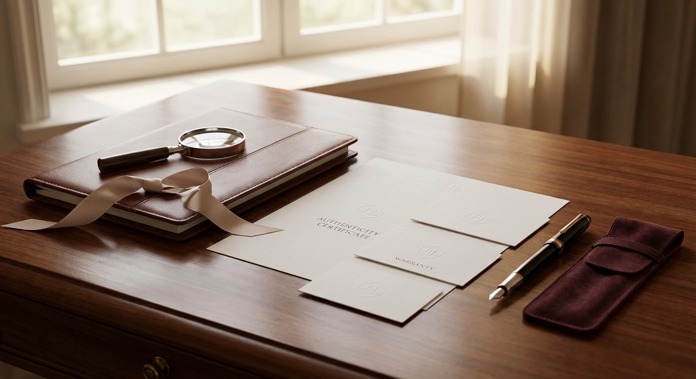 명품 정품 인증서와 보증서