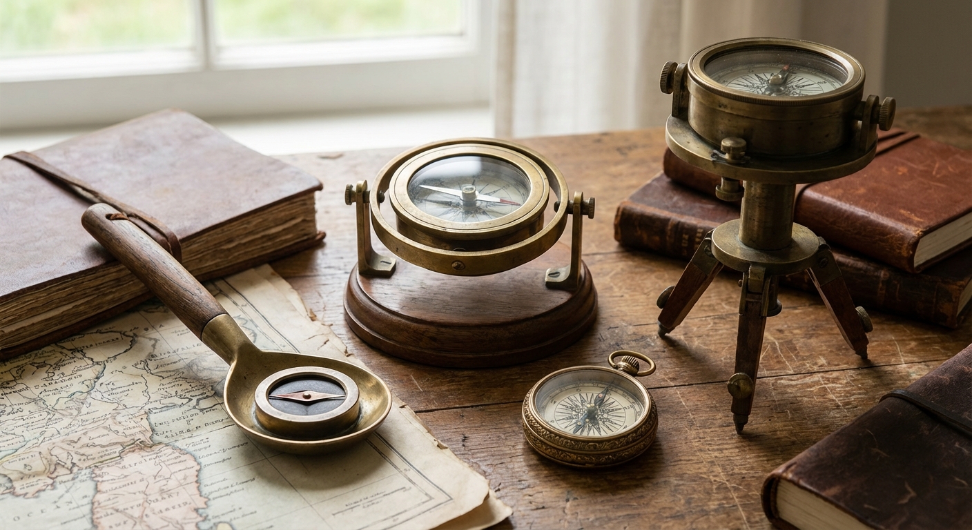 다양한 시대의 나침반들