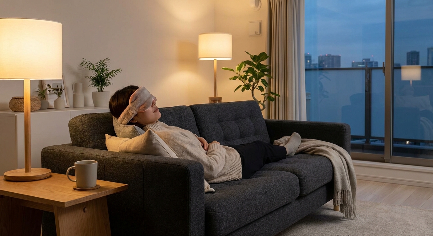 눈이 피로할 때: 온열안대 해보기