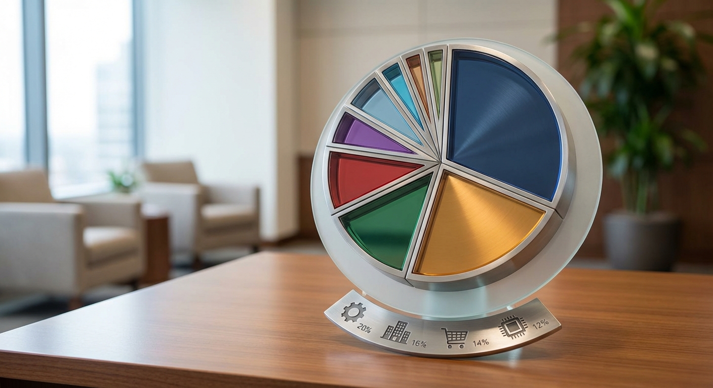 SCHD 섹터별 비중 파이 차트