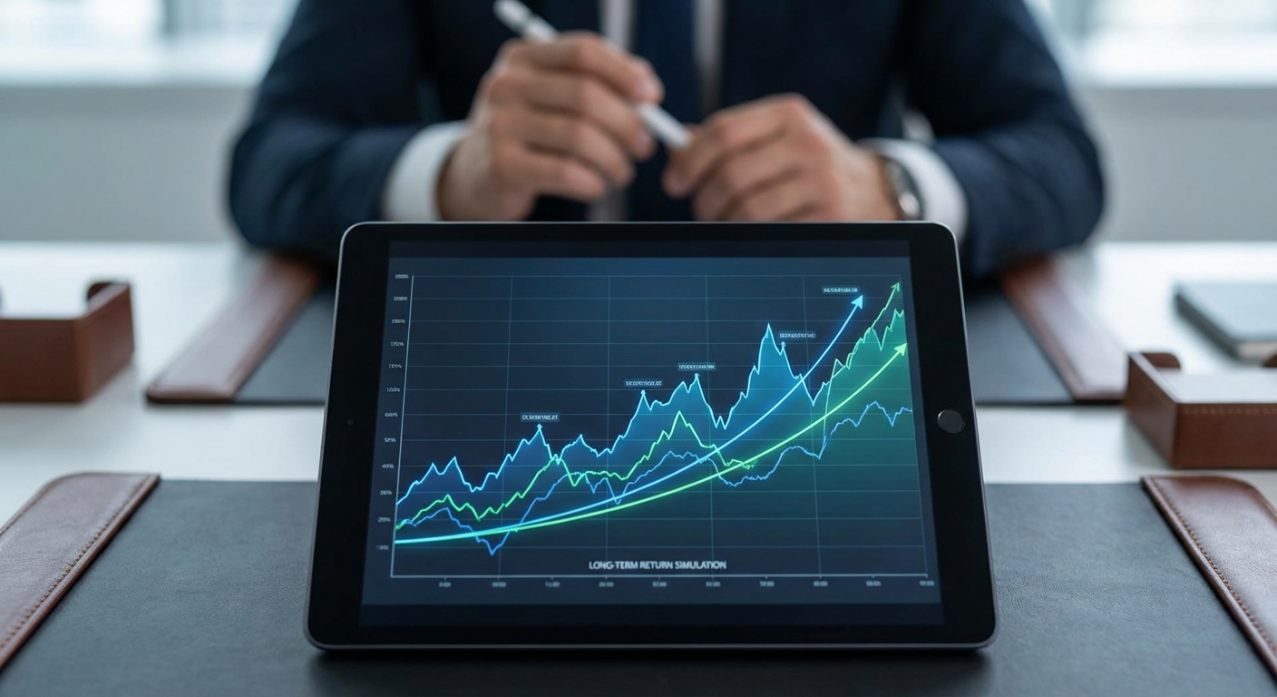 장기 수익률 시뮬레이션 그래프