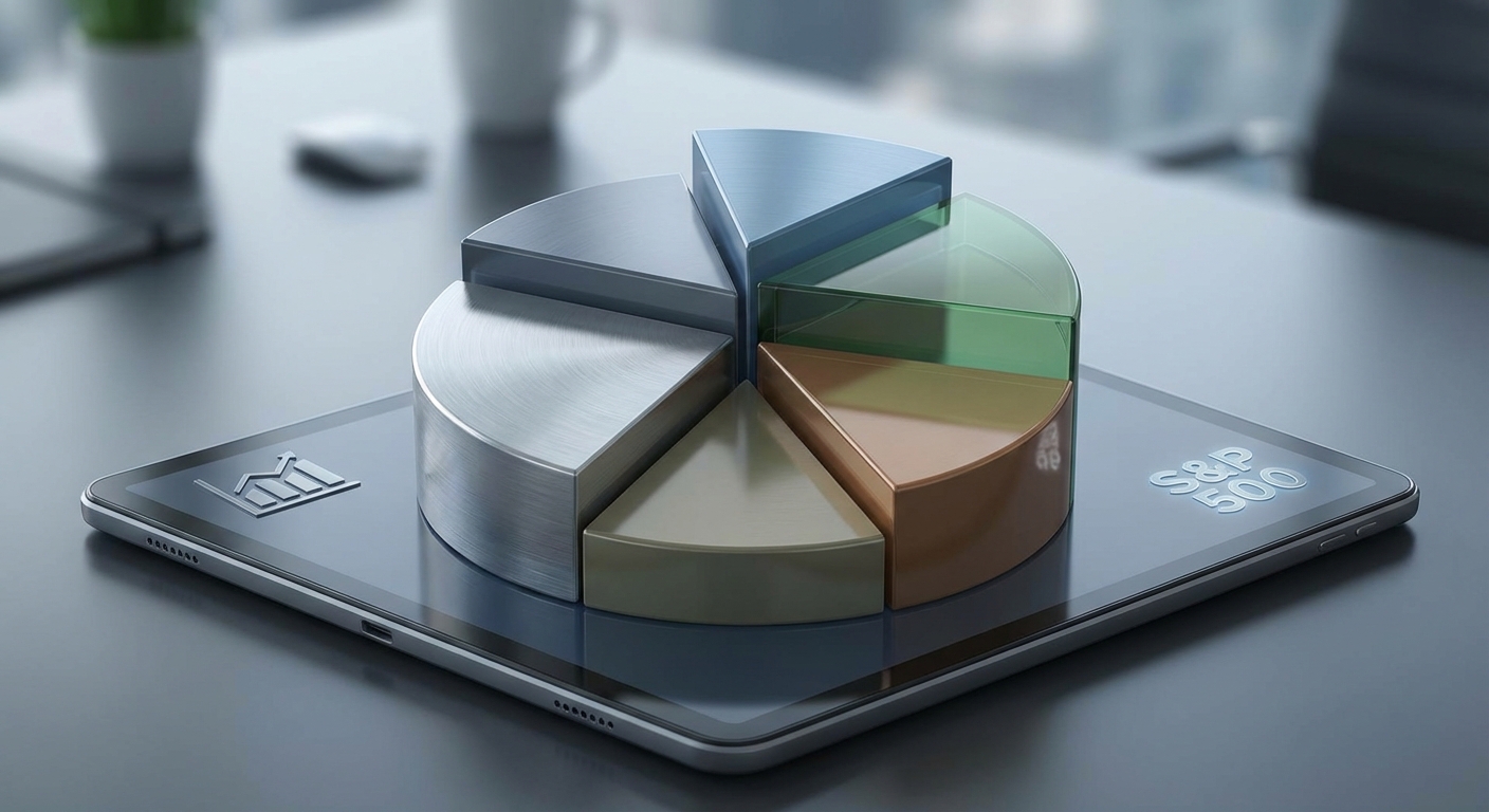 S&P 500 섹터별 비중 원 그래프